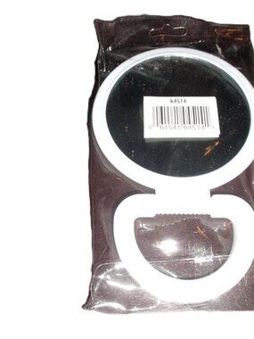 New and factory sealed.Portable 4in. Handheld Mirror on Front and Back With Buil